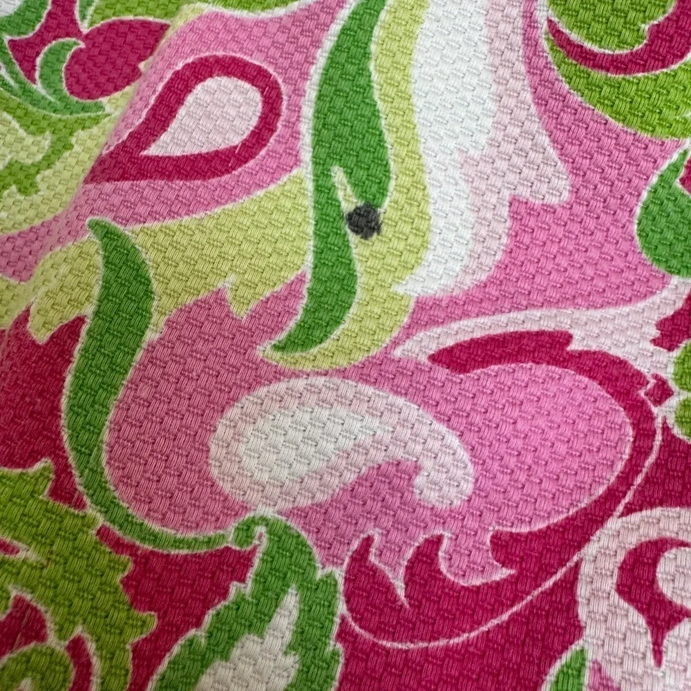 Kelly's Kids 3T Girls Pink and Green Sleeveless Paisley Dress